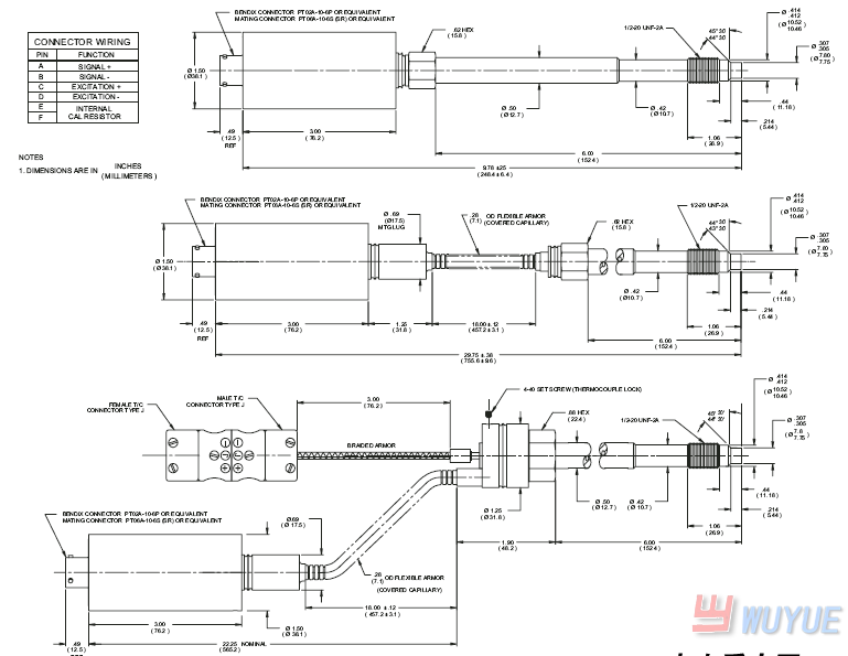 PT460XL高溫熔體壓力傳感器(high temperature melt pressure sensor)